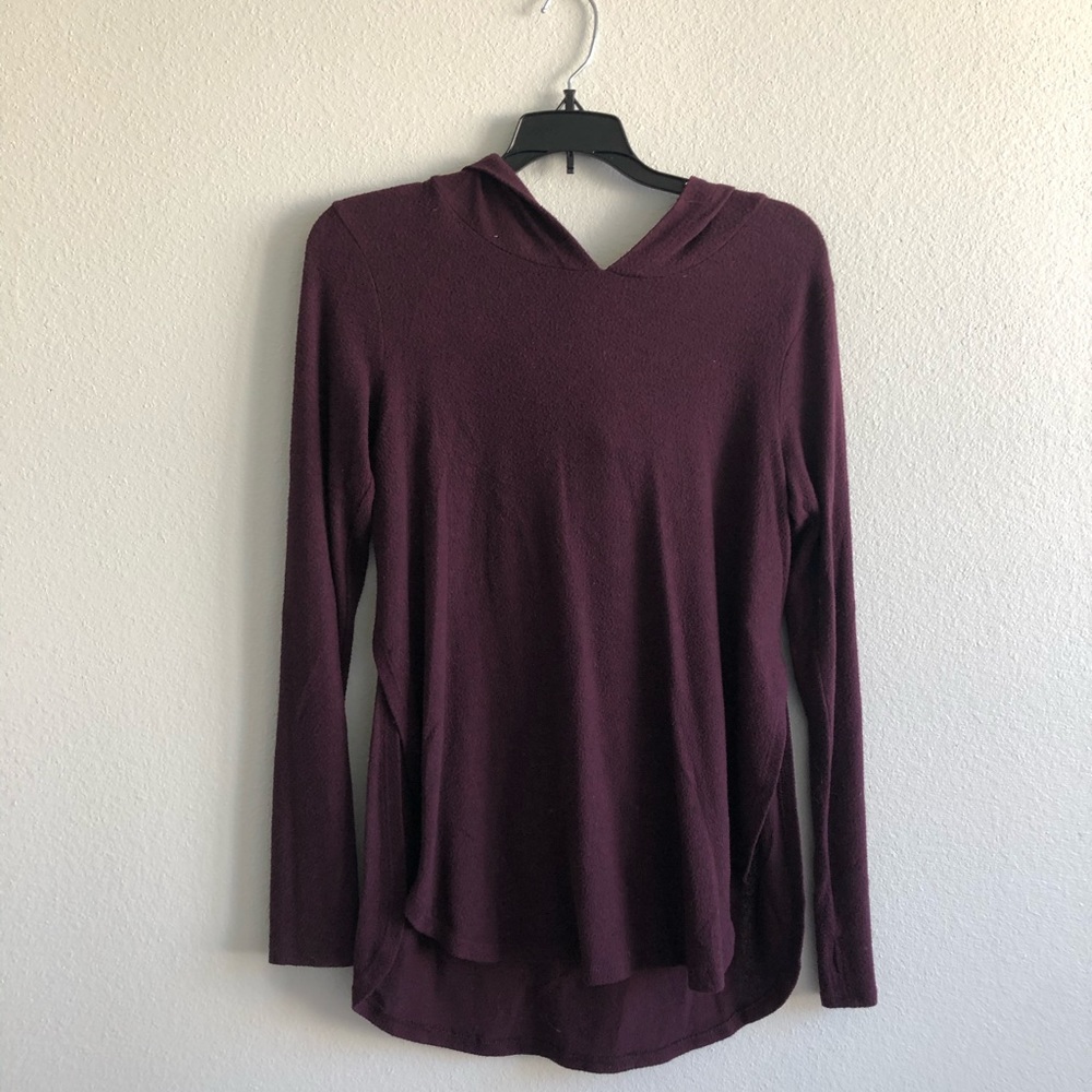 Purple Hooded Sweater